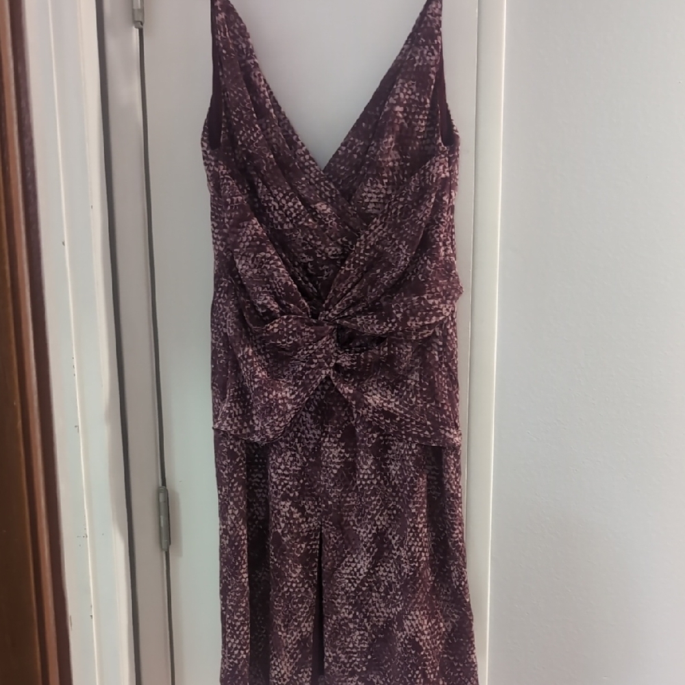 Fame and Partners The Snake Print Bella V-Neck Midi Dress